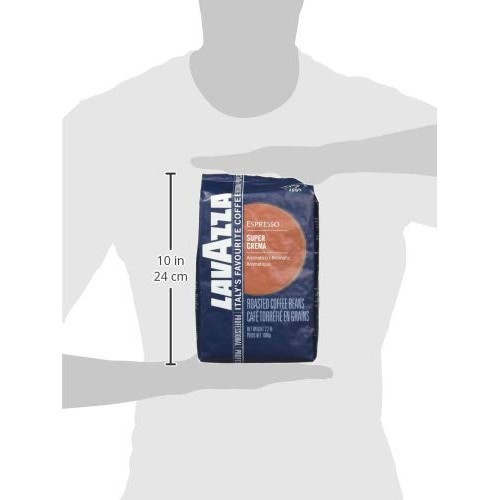 Lavazza Italian Super Crema Espresso Whole Bean Value Pack 3