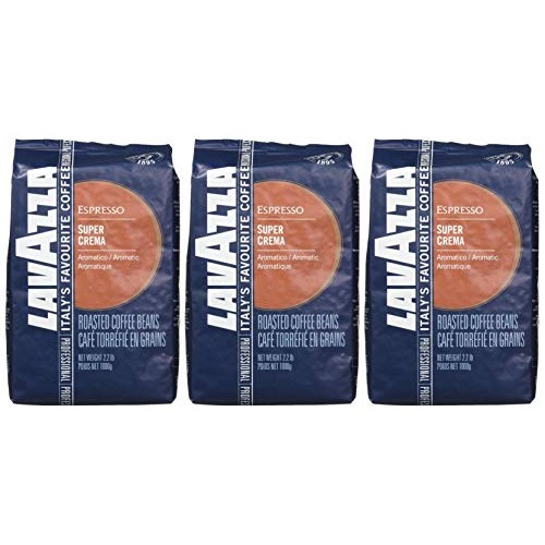 Lavazza Italian Super Crema Espresso Whole Bean Value Pack 3