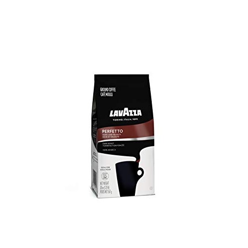 Lavazza Perfetto Ground Coffee Blend, Dark Roast, 20 Oz, Perfett