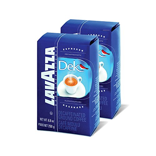 Lavazza Dek Ground Coffee Blend, Decaffeinated Dark Espresso Roa