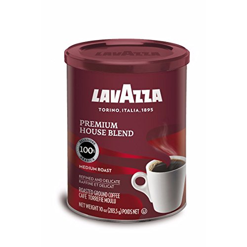 Lavazza Premium House Blend Ground Coffee, Medium Roast, 10-Ounc
