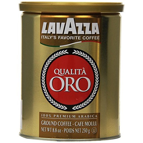 Lavazza Qualita Oro Ground Coffee, 8Oz Cans Pack Of 2
