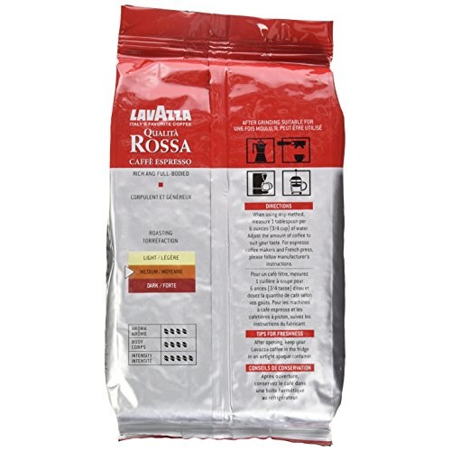 Lavazza Qualita Rossa, Italian Coffee Beans Expresso, 2.2Lb