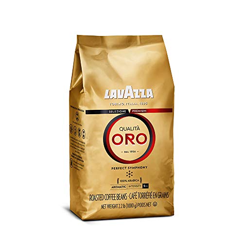 Lavazza Qualita  Oro Whole Bean Blend, Medium Roast, 2.2 Pound