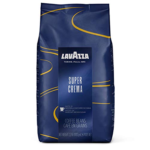 Lavazza Super Crema Whole Bean Coffee Blend, Medium Espresso Roa