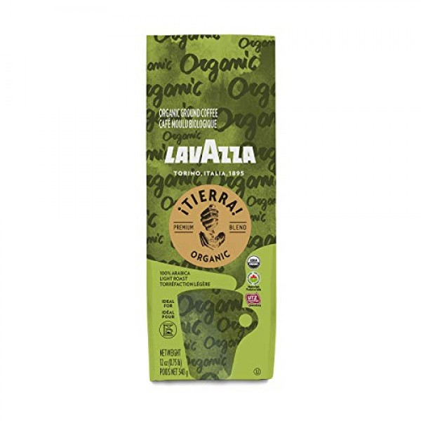 Lavazza ¡Tierra! Usda Organic Ground Coffee Premium Blend 12 Oz.
