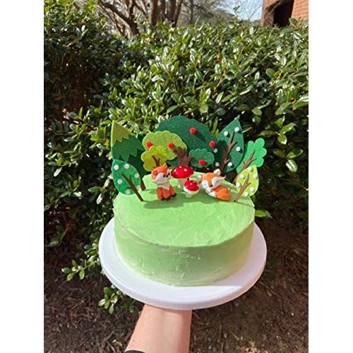Laventy 14 Pcs Woodland Animal Cupcake Toppers Woodland Theme Cu