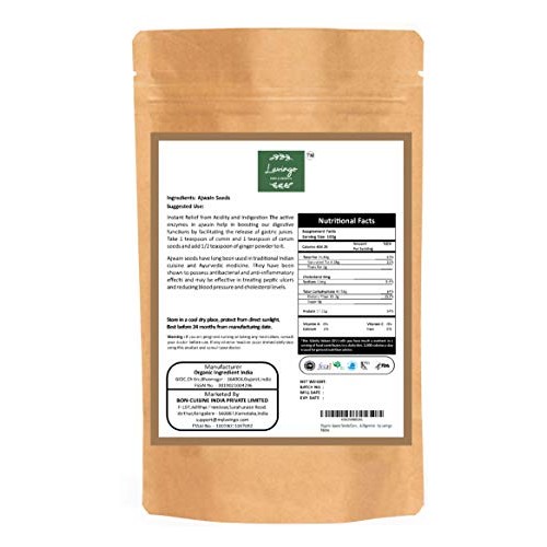 Lavingo Organically Grown Ajwain Seeds/Carom Seeds Trachyspermu