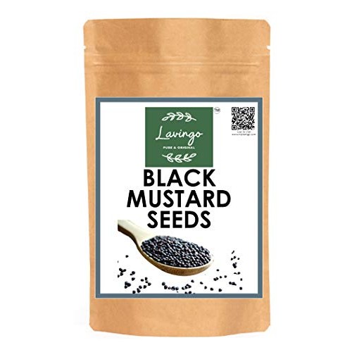 Lavingo Organically Grown Black Mustard Seeds Whole | Brassica N