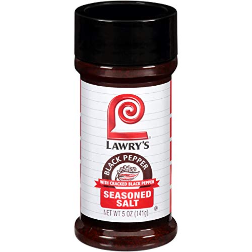 Lawrys Black Pepper Seasoned Salt, 5 Oz Pack Of 12