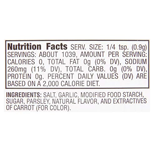 Lawrys Casero Lawrys Garlic Salt, Garlic And Parsley, 2.06 Pou