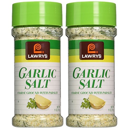 Lawrys Garlic Salt 11Oz - Course Ground With Parsley 2 Pack