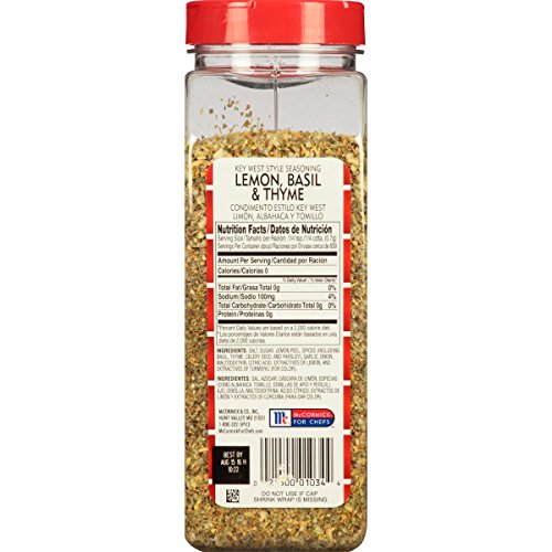Lawrys Lemon, Basil And Thyme Key West Style Seasoning, 20 Oz