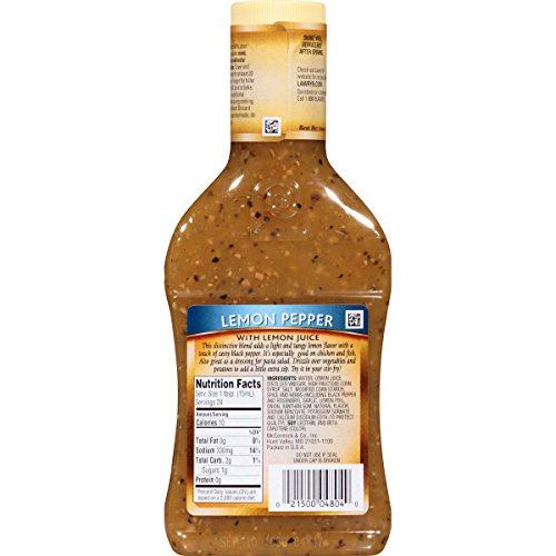 Lawrys Lemon Pepper With Lemon Marinade, 12 Fl Oz