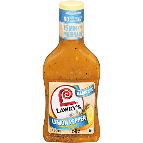 Lawrys Lemon Pepper With Lemon Marinade, 12 Fl Oz