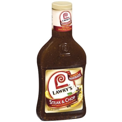 Lawrys Steak And Chop Marinade With Garlic And Cracked Black Pe