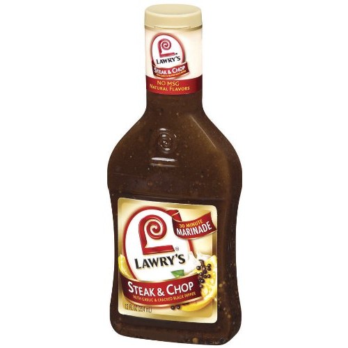 Lawrys Steak And Chop Marinade With Garlic And Cracked Black Pe