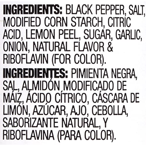 Lawrys Lemon Pepper with Zest of Lemon, 4.5 oz Pack of 12