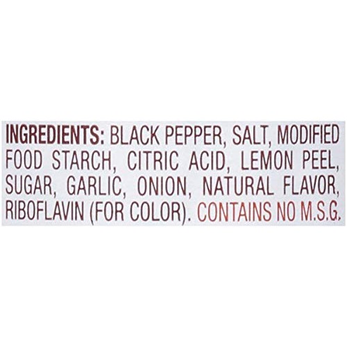 Lawrys Lemon Pepper with Zest of Lemon, 4.5 oz Pack of 12