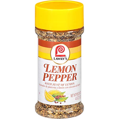 Lawrys Lemon Pepper with Zest of Lemon, 4.5 oz Pack of 12