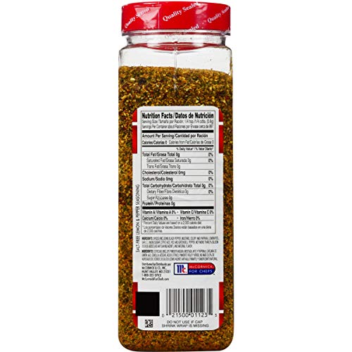 Lawrys Salt Free Lemon & Pepper Seasoning, 19 oz - One 19 Ounce...