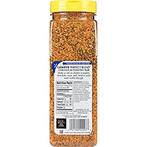 Lawrys Perfect Blend Chicken Rub And Seasoning, 24.5 Oz 24.5 Oz