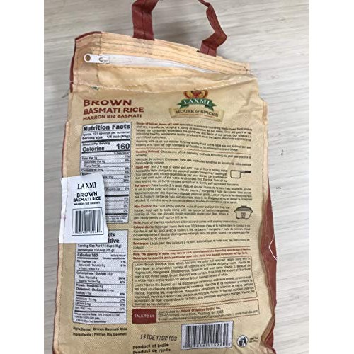 Laxmi All-Natural Brown Basmati Rice, 10 Pounds