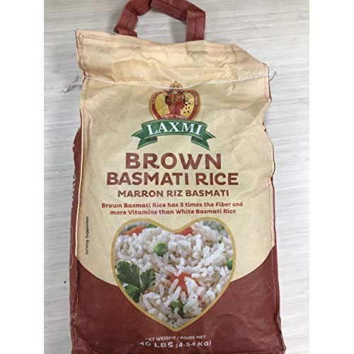 Laxmi All-Natural Brown Basmati Rice, 10 Pounds