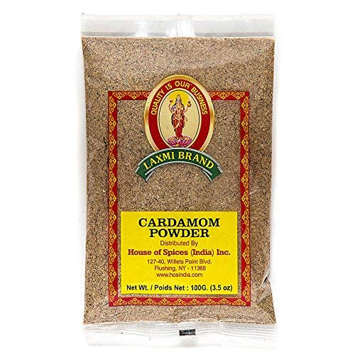 Laxmi Ground Cardamom Powder, Traditional Indian Cooking Spices