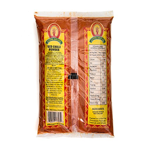 Laxmi Ground Red Chili Powder 14 Oz., Traditional Indian Cooking