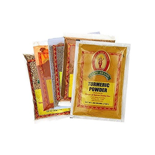 Laxmi Indian Spice Pack - 5 Essential Spices Cumin, Garam Masal