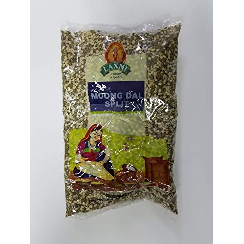 Laxmi Moong Dal Split Mung Beans - 2 Pound Bag