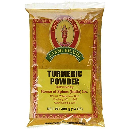 Laxmi Natural Ground Turmeric Powder, Curcuma Longa, Indian Saff