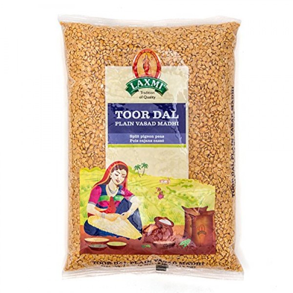 Laxmi Sona Masoori Rice & Laxmi Toor Dal Bundle - 10lb Rice and...