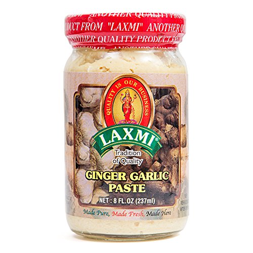 Laxmi Traditional Indian Ginger Garlic Cooking Paste, 8 Ounces
