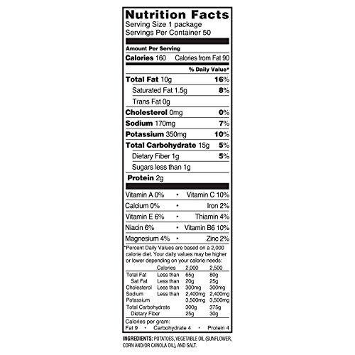 Lays Classic Potato Chips 1 Oz., 50 Ct.