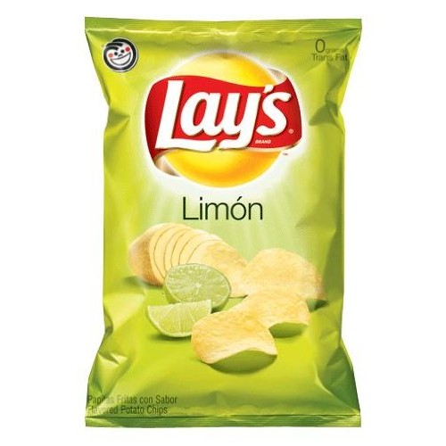 Lays Limon Potato Chips 10Oz Bags 10 Pack