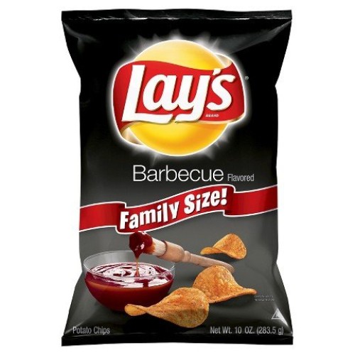 Lays Potato Chips, Flavored, Barbecue, 10.5 Oz, Pack Of 3