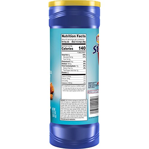 Lays Stax Buffalo Wings &Amp; Ranch Flavored Potato Crisps, 5.5 Ounce