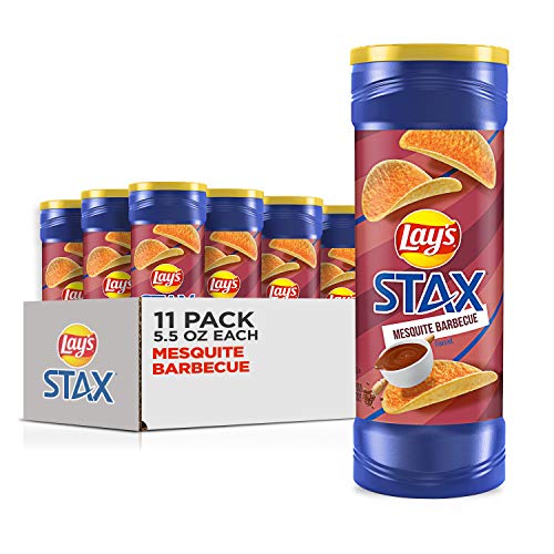 Lays Stax Mesquite Barbecue Flavored Potato Crisps, 5.5 Ounce C