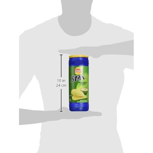 Lays Stax Sour Cream &Amp; Onion Flavored Crisp 5.5 Oz Pack Of 3