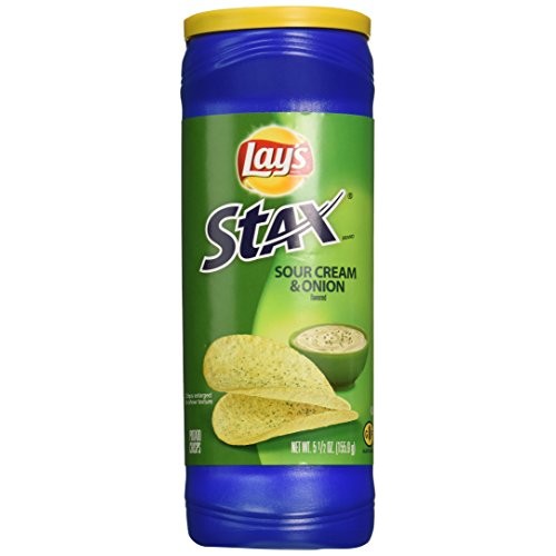 Lays Stax Sour Cream &Amp; Onion Flavored Crisp 5.5 Oz Pack Of 3