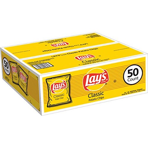 Lays Classic Potato Chips 1 Oz. Bags, 50 Ct