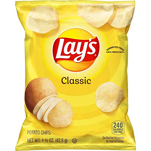 Lays Classic Potato Chips, 1.5 Ounce Pack Of 64