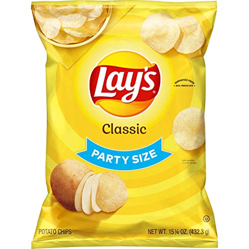 Lays Classic Potato Chips, Party Size! 15.25 Ounce