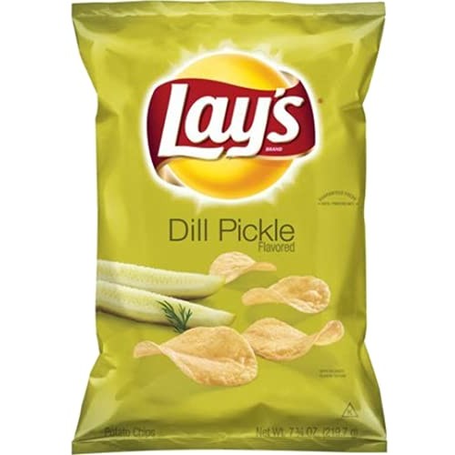Lays Dill Pickle Flavored Potato Chips, 1.5 Ounce Bags Pack O