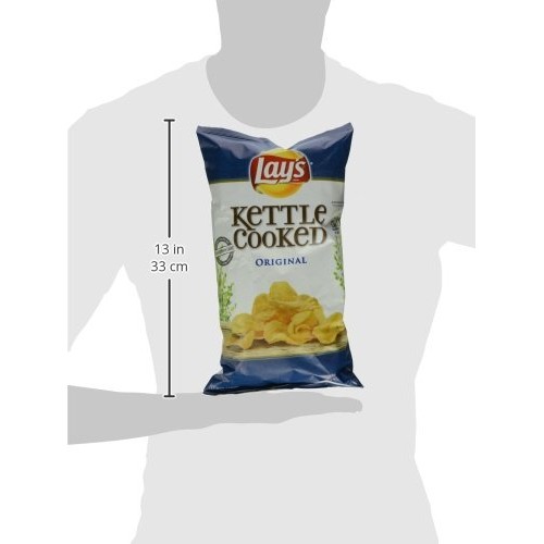 Lays Kettle Cooked Potato Chips, Original, 8 Oz