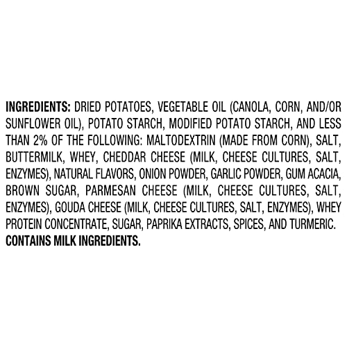 Lays Layers Potato Snacks, Three Cheese, 4.75Oz Bag