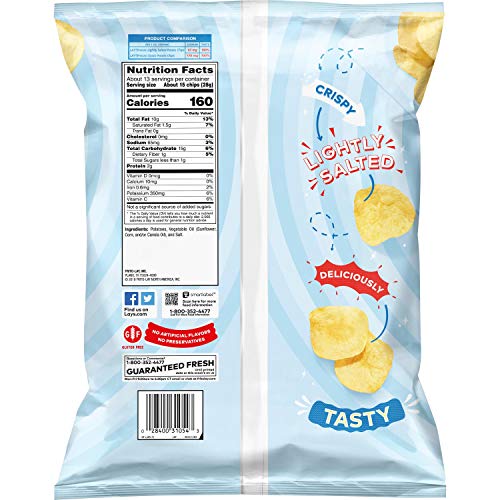 Lays Lightly Party Size , Salted, 12.5 Ounce