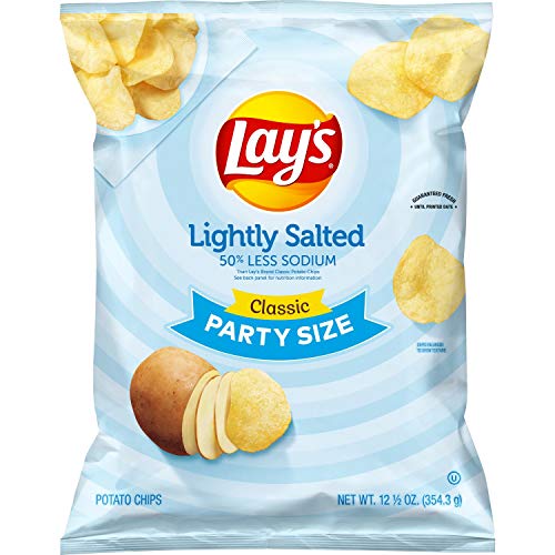 Lays Lightly Party Size , Salted, 12.5 Ounce